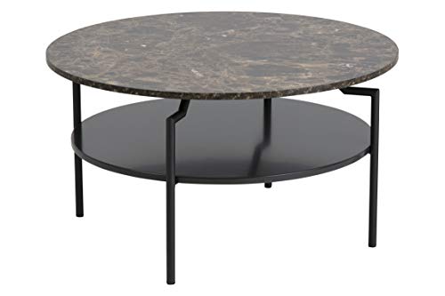 AC Design Furniture Gregor Couchtisch, B: 80 x H: 45 x T: 80 cm, braun, MDF, 1 Stück von AC Design Furniture