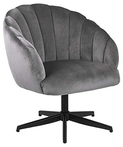 AC Design Furniture Denise Armchair, grey, fabric, L: 76 x W: 76 x H: 84 cm, 1 pcs. von AC Design Furniture