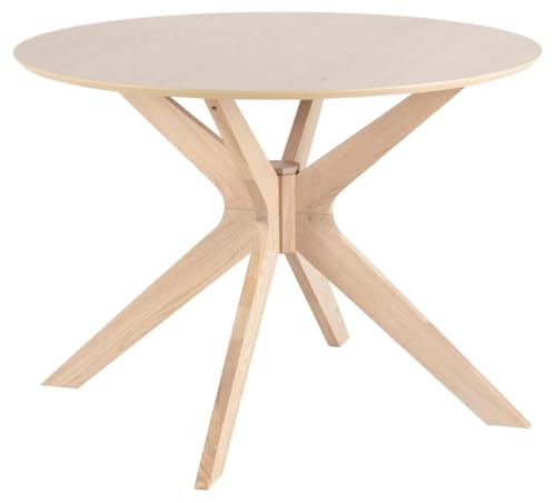 AC Design Furniture Dion Esstisch, B: 105 x H: 75 x T: 105 cm, Eiche, MDF,1 Stück von AC Design Furniture