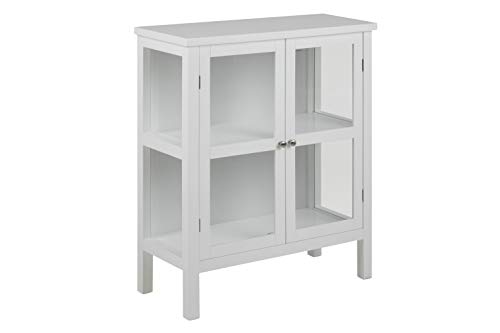 AC Design Furniture Enes Glass cabinet, white, MDF, L: 35.5 x W: 80 x H: 99.5 cm, 1 pcs. von AC Design Furniture
