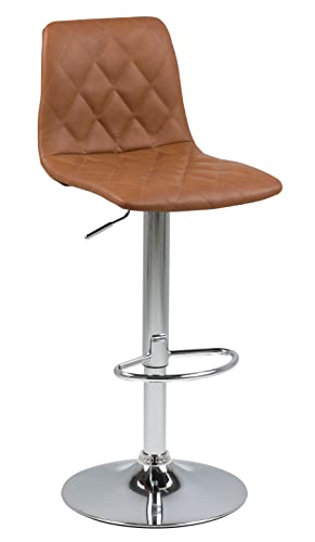 AC Design Furniture Enya Barhocker, B: 40 x H: 110 x T: 48,5 cm, hellbraun, Kunststoff, 1 Stück von AC Design Furniture