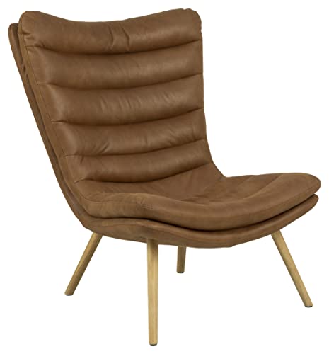 AC Design Furniture Grady Loungesessel, Braun, H: 102 x B: 82 x T: 97 cm von AC Design Furniture