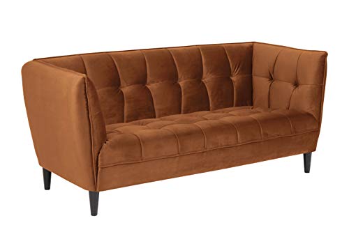 AC Design Furniture Josephine 2.5-seater, orange, fabric, L: 82 x W: 182 x H: 80 cm, 1 pcs. von AC Design Furniture