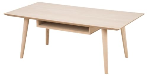 AC Design Furniture Lena Couchtisch, B: 115 x T: 60 x H: 42 cm, Natur, Massiv/Furnier Eiche, 1 Stk. von AC Design Furniture