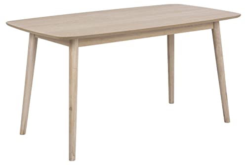 AC Design Furniture Pernille Esstisch, B: 150 x T: 80 x H: 75,5 cm, Weiß Pigmentiert Eiche, Holz, 1 Stk von AC Design Furniture
