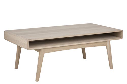 AC Design Furniture Monika Couchtisch, B: 130 x H: 50 x T: 70 cm, Schwarz, MDF, 1 Stück von AC Design Furniture