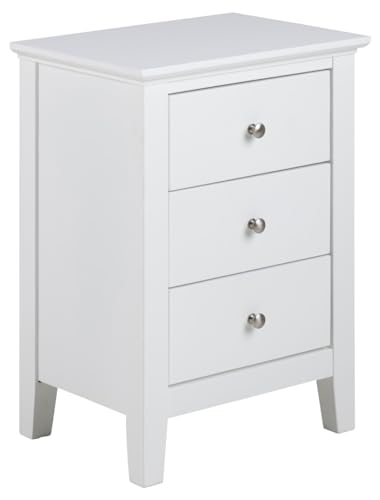 AC Design Flower Nachttisch, weiss, MDF, B: 45 x H: 62,8 x T: 34 cm, 1 Stück von AC Design Furniture