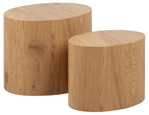 AC Design Furniture Rico Couchtisch 2er-Set – Platzsparende Beistelltische in Wildeichenoptik, Satztische für das Wohnzimmer AC Design Furniture Rico Couchtisch 2er-Set – Platzsparende Beistelltische in Wildeichenoptik, Satztische für das Wohnzimmer von AC Design Furniture
