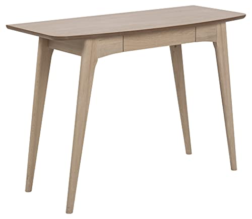 AC Design Furniture Konrad Schreibtisch, B: 105 x H: 74 x T: 45 cm, Weiße Eichenoptik, Eiche Furnier/Holz, 1 Stk von AC Design Furniture