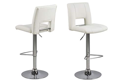 AC Design Furniture Sonia Barhocker, B: 41,5 x H: 115 x T: 52 cm, Schwarz, PU, 2 Stk von AC Design Furniture