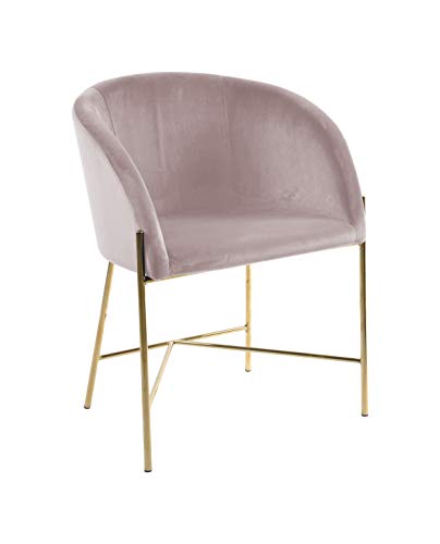 AC Design Furniture Nika Stuhl, Dusty Rose, B: 56 x H: 76 x T: 54 cm von AC Design Furniture