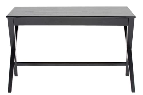 AC Design Furniture Walther Schreibtisch, B: 120 x T: 60 x H: 75 cm, Schwarz, Eiche, 1 Stk von AC Design Furniture