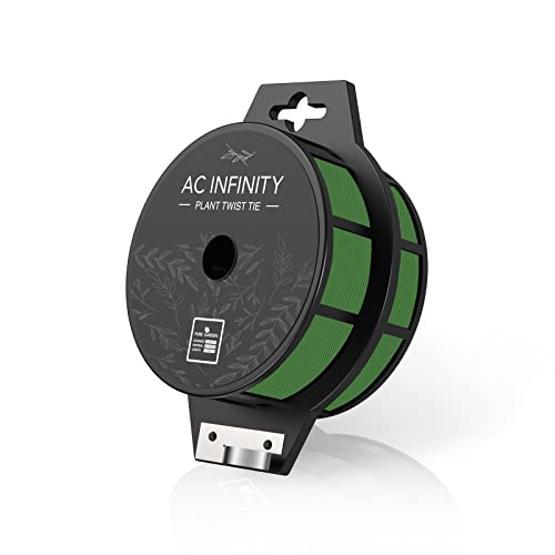 AC Infinity Pflanzenbinder 100 m mit Cutter – Wiederverwendbarer grüner Draht mit Schneidefunktion zur Pflanzenstütze, für Garten und Haushalt von AC Infinity