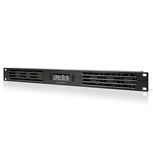 AC Infinity CLOUDPLATE T1-N, Rack-Lüfterpaneel 1U, Ansaugluftstrom, zur Kühlung von AV-, Heimkino- und Netzwerk-19-Zoll-Racks von AC Infinity