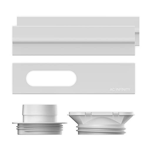 AC Infinity Fensteranschluss-Set – Universelles Lüftungsset für 100 mm & 150 mm Rohrlüfter, kompatibel mit HVAC-Schläuchen, Klimaanlagen, Ablufttrocknern und Grow-Zelt-Lüftung von AC Infinity
