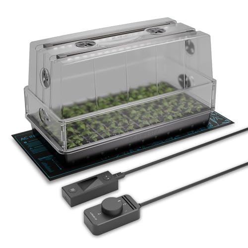 AC Infinity Feuchtigkeitskuppel, Keimset mit großer glänzender Oberfläche, transparenter Kuppel, Stabiler Abtropfschale und 6x12 Zellen Sämlingschale, Anzucht, Klonpflanzen (großes komplettes Set) AC Infinity Feuchtigkeitskuppel, Keimset mit großer glänzender Oberfläche, transparenter Kuppel, Stabiler Abtropfschale und 6x12 Zellen Sämlingschale, Anzucht, Klonpflanzen (großes komplettes Set) von AC Infinity