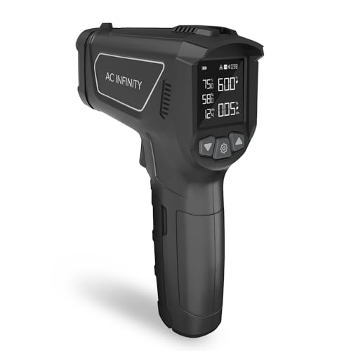 AC Infinity VPD-Thermometer, Handheld-Umweltmonitor, erfasst Blatt-VPD und Temperatur, kalibriert intelligente Controller, präziser Infrarotbereich für Pflanzen, Growzelte, Gewächshäuser und Terrarien von AC Infinity