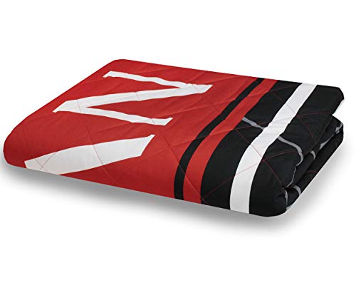 A.C. Milan Gesteppte Tagesdecke für Einzelbett, 170 x 260 cm von AC Milan