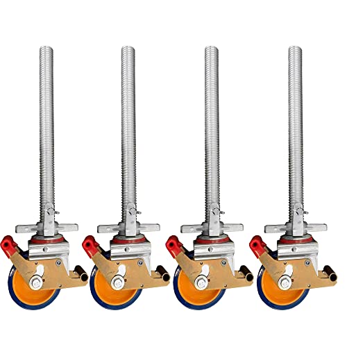 4 Stück Gerüstrollen 125 mm LAYHER*-kompatibel mit Stahlspindel, doppelt gebremst, lotrecht stehend, passend zu LAYHER*-Gerüsten und anderen Herstellern 4 Stück Gerüstrollen 125 mm LAYHER*-kompatibel mit Stahlspindel, doppelt gebremst, lotrecht stehend, passend zu LAYHER*-Gerüsten und anderen Herstellern von AC STEIGTECHNIK