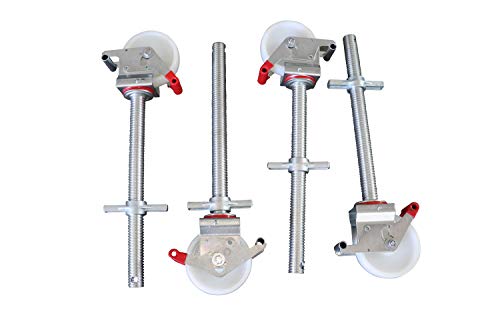 4 Stück Gerüstrollen 150 mm Nylon LAYHER*-kompatibel mit Stahlspindel, doppelt gebremst, lotrecht stehend, passend zu LAYHER*-Gerüsten und anderen Herstellern 4 Stück Gerüstrollen 150 mm Nylon LAYHER*-kompatibel mit Stahlspindel, doppelt gebremst, lotrecht stehend, passend zu LAYHER*-Gerüsten und anderen Herstellern von AC STEIGTECHNIK