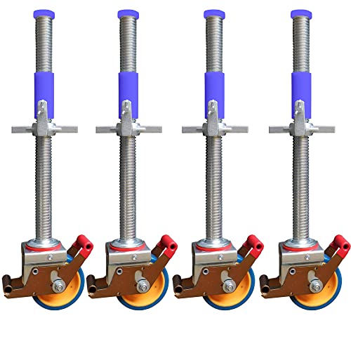 AC Steigtechnik Gerüstrollen 125 mm mit Stahlspindel, passend zu Gerüsten von KRAUSE* und verschiedener Herstellerdoppelt gebremst, lotrecht stehend, Set mit 4 Stück, AC Steigtechnik Gerüstrollen 125 mm mit Stahlspindel, passend zu Gerüsten von KRAUSE* und verschiedener Herstellerdoppelt gebremst, lotrecht stehend, Set mit 4 Stück, von AC STEIGTECHNIK