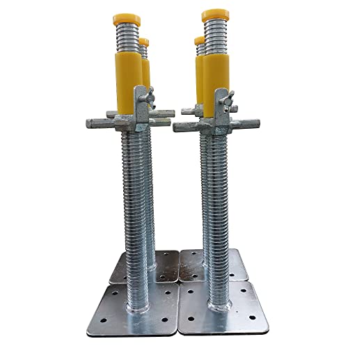 Gerüstfüße, Gewindefußplatte mit Stahlspindel, 4 Stück im Set, universal kompatibel zu vielen Herstellern, AC Steigtechnik Gerüstfüße, Gewindefußplatte mit Stahlspindel, 4 Stück im Set, universal kompatibel zu vielen Herstellern, AC Steigtechnik von AC STEIGTECHNIK