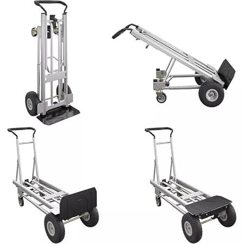 Jumbo 4 in 1 Multi Aluminium Sackkarre | bis 450kg | Schwerlast Transportwagen | Große Räder | Ergonomischer Griff | Transport | Handkarre | Cosco | Stapel Karre | Multifunktional Jumbo 4 in 1 Multi Aluminium Sackkarre | bis 450kg | Schwerlast Transportwagen | Große Räder | Ergonomischer Griff | Transport | Handkarre | Cosco | Stapel Karre | Multifunktional von AC STEIGTECHNIK