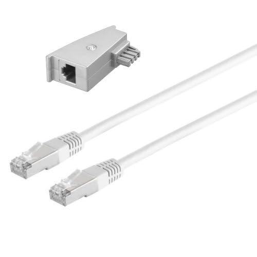 AC-Sat-Corner Anschlusskabel RJ45 Lankabel Routerkabel für FRITZ!Box 7530 AX WeiÃŸ 10 Meter von AC-Sat-Corner