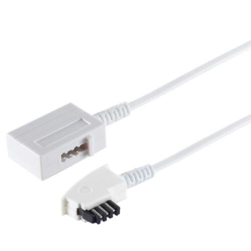 AC-Sat-Corner Verlängerungskabel TAE-F Stecker auf TAE-F Kupplung Weiss für FRITZ!Box 7530 AX 15 Meter von AC-Sat-Corner