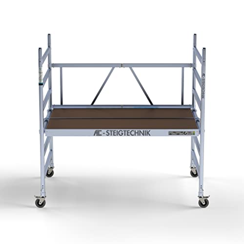 AC xPress PRO-L Rollgerüst | Alu Gerüst | 3 m Arbeitshöhe | TÜV/GS geprüft | XXL-Plattform 130 x 190 cm | erweiterbar | Aluminium Rollrüstung | DIN EN 1004 & 1298 | innen und außen | ohne Luke AC xPress PRO-L Rollgerüst | Alu Gerüst | 3 m Arbeitshöhe | TÜV/GS geprüft | XXL-Plattform 130 x 190 cm | erweiterbar | Aluminium Rollrüstung | DIN EN 1004 & 1298 | innen und außen | ohne Luke von AC STEIGTECHNIK