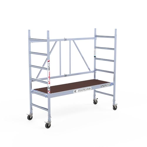 AC xPress PRO-S Rollgerüst | Alu Gerüst | 3 m Arbeitshöhe | TÜV/GS geprüft | für Innen und Außen | Aluminium Rollrüstung | DIN EN 1004 & 1298 | fahrbar | Plattform ohne Luke | erweiterbar AC xPress PRO-S Rollgerüst | Alu Gerüst | 3 m Arbeitshöhe | TÜV/GS geprüft | für Innen und Außen | Aluminium Rollrüstung | DIN EN 1004 & 1298 | fahrbar | Plattform ohne Luke | erweiterbar von AC STEIGTECHNIK
