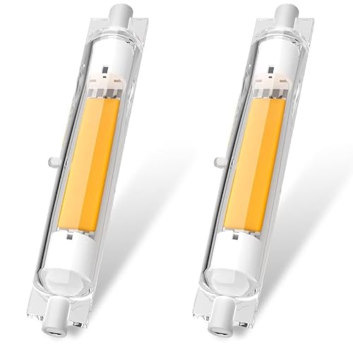 ACAATVE R7S LED 118mm Dimmbar 30w Ersatz für 300W Halogen Lampe | LED R7S 118mm 30w Warmweiß 3000K 3000LM, Kein Flackern, 360° Abstrahlwinkel für Deckenfluter Stehlampe Wandleuchte, 2er Pack von ACAATVE