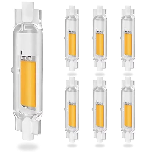 ACAATVE R7S LED 78mm Dimmbar 20w Ersatz für 200W Halogen Lampe | LED R7S 78mm 20w Warmweiß 3000K 2000LM, Kein Flackern, 360° Abstrahlwinkel für Deckenfluter Stehlampe Wandleuchte, 6er Pack von ACAATVE