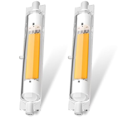R7S LED 118mm Dimmbar 30w Ersatz für 300W Halogen | 3000LM Naturweiß 4000K, Kein Flackern, 360° Abstrahlwinkel, Led R7s 118mm 30W Energiesparlampe für Strahler Deckenfluter Außenleuchten, 2er Pack von ACAATVE