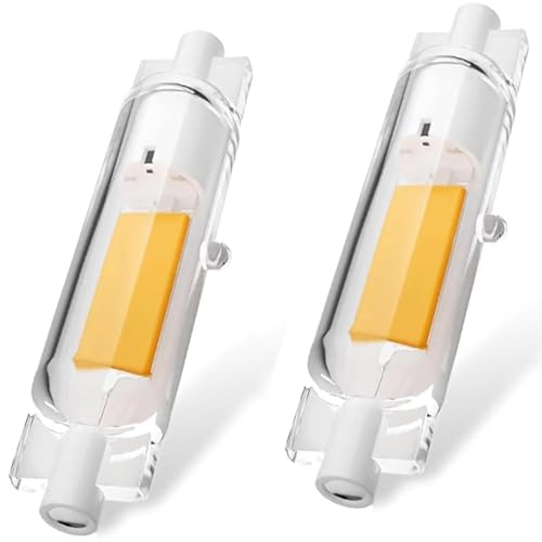 R7S LED 78mm Dimmbar 20w Ersatz für 200W Halogen | 2000LM Warmweiß 3000K, Kein Flackern, 360° Abstrahlwinkel, Led R7s 78mm 20W Energiesparlampe für Strahler Deckenfluter Außenleuchten, 2er Pack von ACAATVE