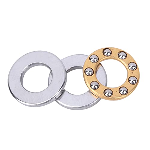ACAGALA 10 -pcs -Schubkugellager Miniatur Miniatur Hohe Präzision Flache Stahllager Set Set (F6-12m 6 * 12 * 4,5 mm (10pcs)) von ACAGALA