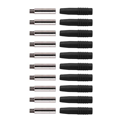 ACAGALA 10pcs Isoliert 2 Mm Bananenstopfen Kuppler mit Schutz, die für Testgeräte Ausgewählt Wurden (Schwarz) von ACAGALA