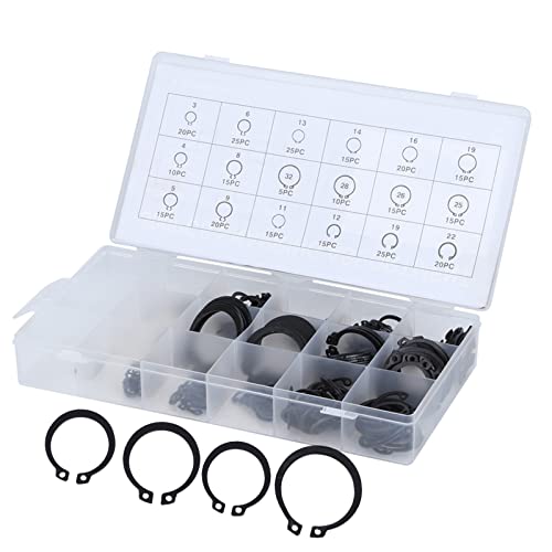 ACAGALA 300pcs 2-32mm E Clamp/Holder Snap Circlip Kit Externe Stützring-Sortimentssatz von ACAGALA