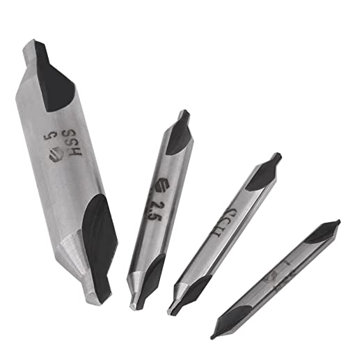 ACAGALA 4pcs 1/2/2,5/5mm 60 Grad HSS -Center -Bohrer Bohrer Set ACAGALA 4pcs 1/2/2,5/5mm 60 Grad HSS -Center -Bohrer Bohrer Set von ACAGALA