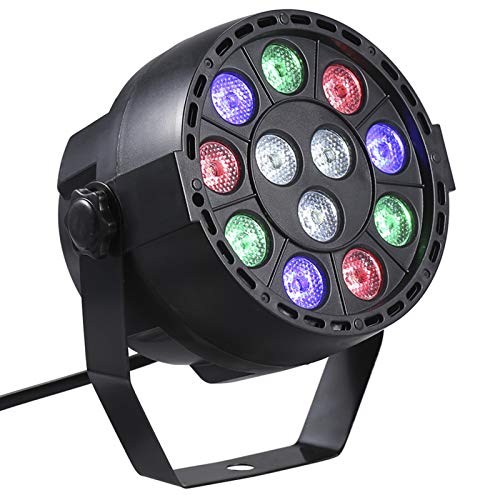 ACAGALA AC90-240V 12 LEDs Par Lichter 8 Kanal RGBW Farbmischung Bühnenbeleuchtung mit DMX Strobe & Sound Active Modus für Disco Party Weihnachten Wand Wash ACAGALA AC90-240V 12 LEDs Par Lichter 8 Kanal RGBW Farbmischung Bühnenbeleuchtung mit DMX Strobe & Sound Active Modus für Disco Party Weihnachten Wand Wash von ACAGALA
