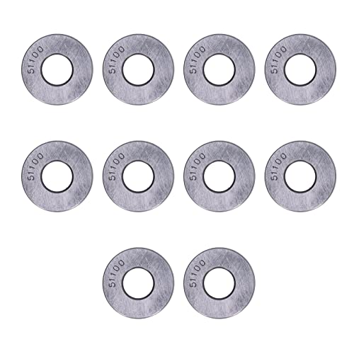 ACAGALA ACAGALA 10 PCS -Flugzeugschubkugellager Hohe Genauigkeit Abnehmbarer Miniatur -Axial Metalllager Kit (51100) von ACAGALA