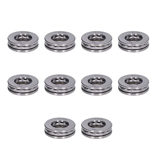 ACAGALA ACAGALA 10 PCS -Flugzeugschubkugellager Hohe Genauigkeit Abnehmbarer Miniatur -Axial Metalllager Kit (51104) von ACAGALA