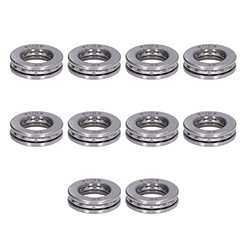 ACAGALA ACAGALA 10 PCS -Flugzeugschubkugellager Hohe Genauigkeit Abnehmbarer Miniatur -Axial Metalllager Kit (51105) von ACAGALA