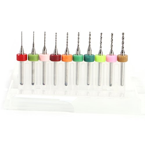 ACAGALA Acagala 10pcs 0,6-1,5 Mm Zementiertes Carbid-Mini-Mikrobohrbits für CNC-Leiterplattenplatine ACAGALA Acagala 10pcs 0,6-1,5 Mm Zementiertes Carbid-Mini-Mikrobohrbits für CNC-Leiterplattenplatine von ACAGALA