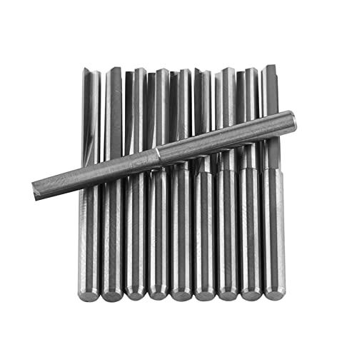 ACAGALA Acagala 10pcs 3,175 Mm Endmühle CNC -Fräser -Schneidwerkzeuge Doppelte Gerade Flöten von ACAGALA