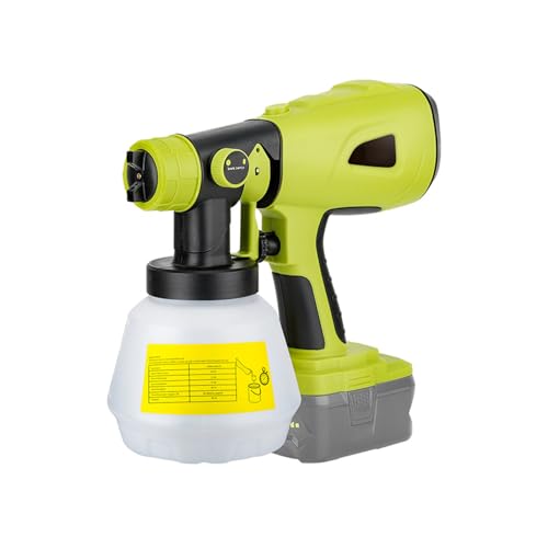 ACAGALA Akku-Farbspritzgerät als Kompatibel mit DEWALT, RYOBI 20 V Max. Batterie, tragbares elektrisches Farbspritzgerät mit 1000-ml-Behälter für Innen- und Außenbereiche/Möbel/Schränke/Wände von ACAGALA