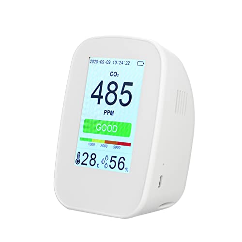 ACAGALA Desktop CO2 / RH/Temp. 3-in-1-Multifunktions-Luftqualitätsdetektor CO2-Messgerät für CO2-Messgeräte im Innen- und Außenbereich CO2-Tester mit 65534 Gruppen Datenlogger Wiederaufladbarer ACAGALA Desktop CO2 / RH/Temp. 3-in-1-Multifunktions-Luftqualitätsdetektor CO2-Messgerät für CO2-Messgeräte im Innen- und Außenbereich CO2-Tester mit 65534 Gruppen Datenlogger Wiederaufladbarer von ACAGALA