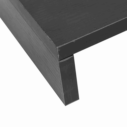 ACAGALA Holzständer LED LCD Computer Monitor Riser Desktop Organizer Display -Halterung Rack (Schwarz) von ACAGALA