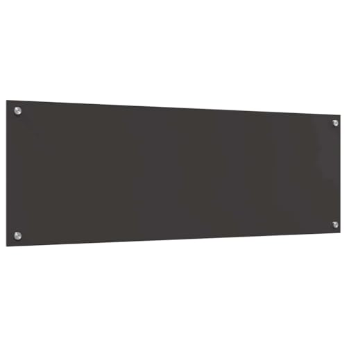 ACAGALA Küchen-Wandpaneel aus Hartglas 120 x 40 cm - Glasrückwand Herd-Rückwand als Spritzschutz für Moderne Küchen - Dunkelgrau ACAGALA Küchen-Wandpaneel aus Hartglas 120 x 40 cm - Glasrückwand Herd-Rückwand als Spritzschutz für Moderne Küchen - Dunkelgrau von ACAGALA