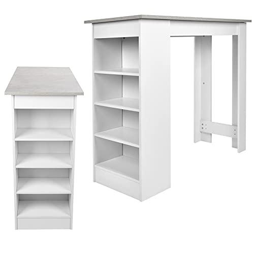 ACAGALA Multi -Storage -Weltraumschreibtisch Langlebiger Kaffeebar Tisch für Wohnzimmer Restaurant in Heimatbaum von ACAGALA
